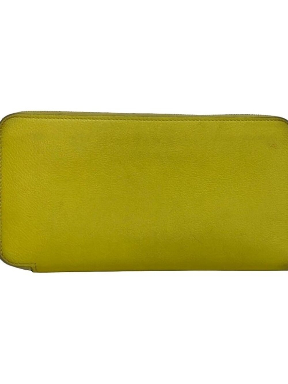 HERMES Azap Long Silkin Limoncello Evercolor B Long Wallet